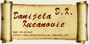 Danijela Kucanović vizit kartica